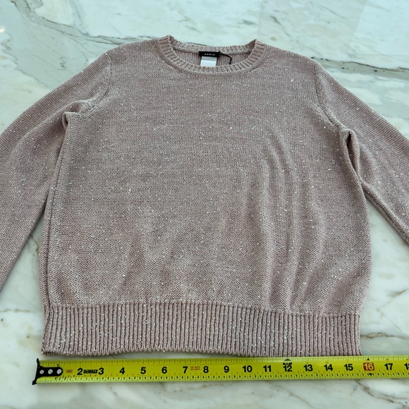 AKRIS LINEN SEQUINS LILY PULLOVER SWEATER SIZE US 14 NWTS! - Picture 12 of 15